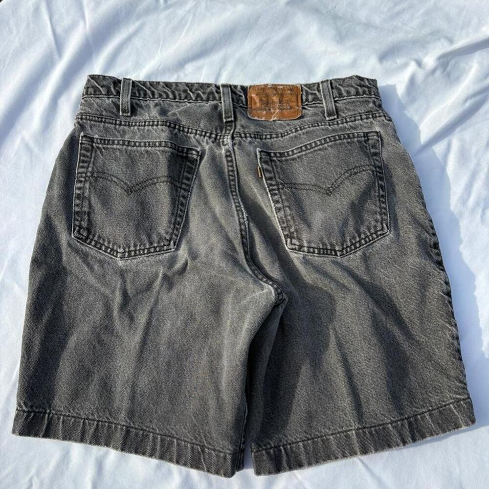 Vintage 80s shorts Levi's 545 black denim shorts